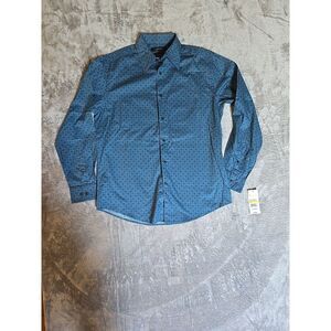 Axist Long Sleeve Dress Shirt Men's  Size Medium Blue‎